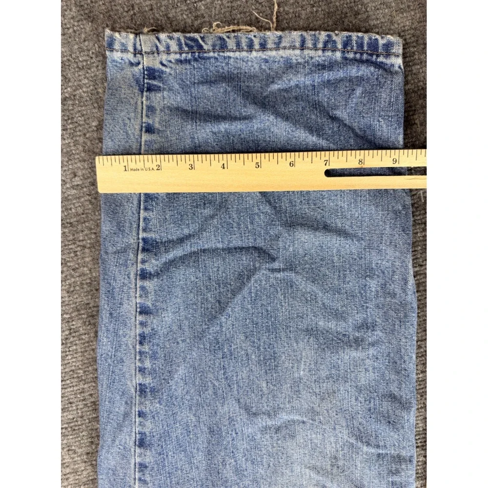 Wrangler Originals Men 34x30 Carpenter Jeans Light Wash Workwear Faded Y2K Denim